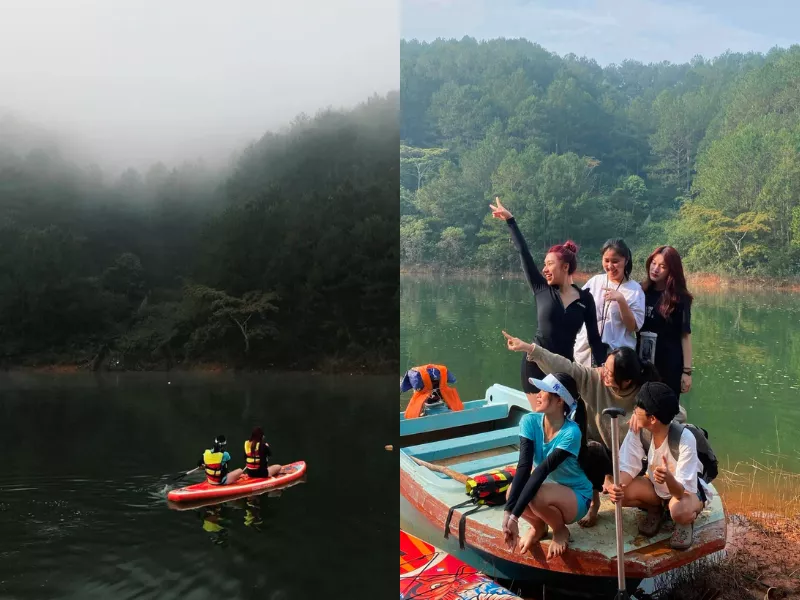 Note liền kinh nghiệm chèo sup ngắm bình minh lãng mạng tại hồ Tuyền Lâm, Đà Lạt